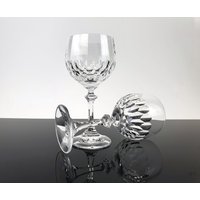 2 Edle Vintage Weingläser Aus Kristall/Bleikristall Fest Gläser Kristallgläser 70-Er Jahre von ibkas