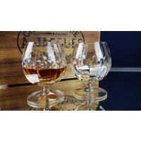 2 Vintage Cognac/Brandy Gläser Edel Bar Cognac-Schwenker 70-Er Jahre von ibkas