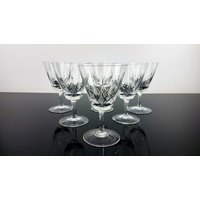 6 Edle Art Deco Weingläser Coktailgläser Aus Feinem Kristallglas Fest Gläser Kristallgläser Vintage von ibkas
