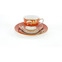 Edles Vintage Gedeck Kaffeetasse/ Kaffeegedeck Aus Porzellan Gdr Gold 60-Er Jahre von ibkas