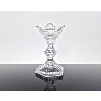 Eleganter Kristallglas Kerzenhalter Kerzenleuchter Kerzenständer Vintage Leuchter Home Decor von ibkas