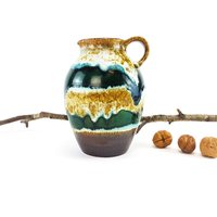 Große Dümler Und Breider Vase -Blumenvase Aus Keramik Mid Century West Germany 60-Er Jahre Boho von ibkas