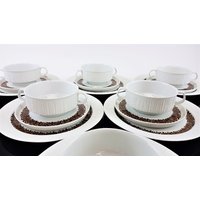 Vintage Essgeschirr 12 Teile - Suppentasse Mit Unterteller Und Essteller Von Thomas Arcta | Rosenthal Mid Century Vintage Essgeschirr 12 Teile - Suppentasse Mit Unterteller Und Essteller Von Thomas Arcta | Rosenthal Mid Century von ibkas