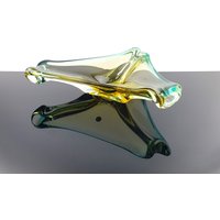 Vintage Murano Schale Glas - Grün- Gelb Handarbeit Glaskunst Glasschale Italy Vintage Murano Schale Glas - Grün- Gelb Handarbeit Glaskunst Glasschale Italy von ibkas