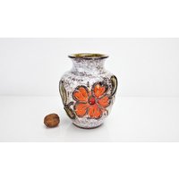 studio Keramik Vase Boho Mid Century Home Dekor Ibkas West Germany Blumenvase 50 - 60-Er Jahre von ibkas