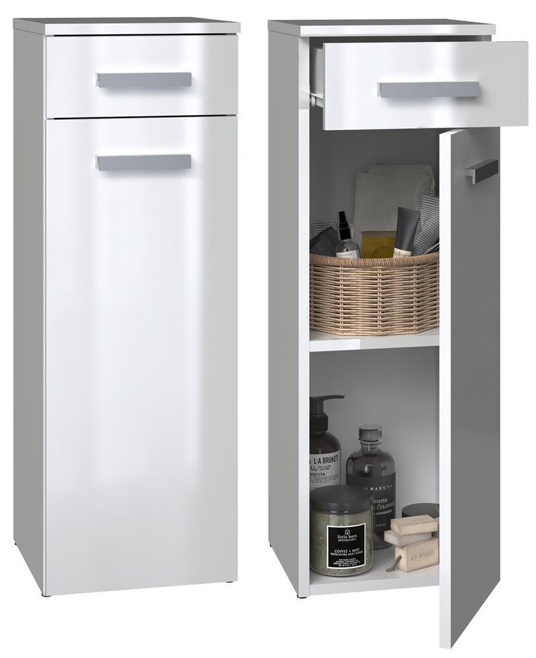 ibonto Beistellschrank Badezimmerschrank mit Schublade & Tür – Praktisch & Stilvoll ibonto Beistellschrank Badezimmerschrank mit Schublade & Tür – Praktisch & Stilvoll von ibonto