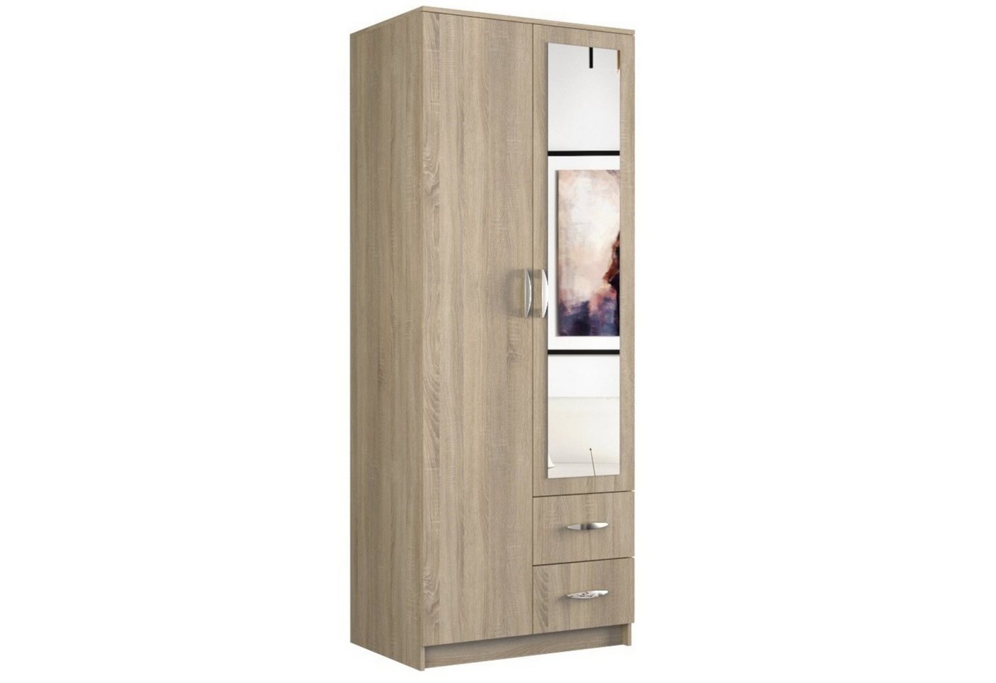 ibonto Garderobenschrank Kleiderschrank Stauraum,Ideal für Schlafzimmer und Garderobe von ibonto