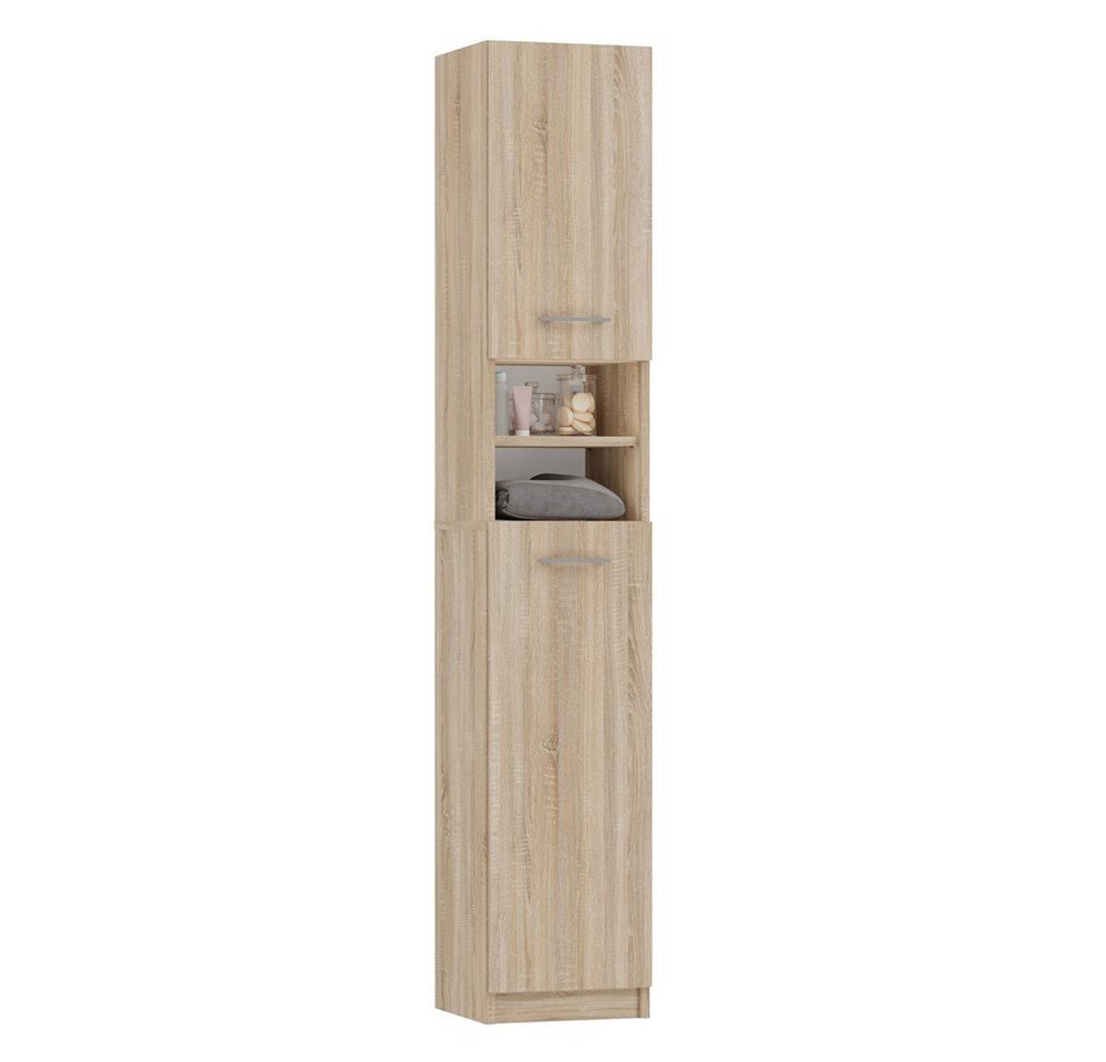 ibonto Hochschrank Badezimmerschrank Hochschrank Platzsparend & Elegant ibonto Hochschrank Badezimmerschrank Hochschrank Platzsparend & Elegant von ibonto
