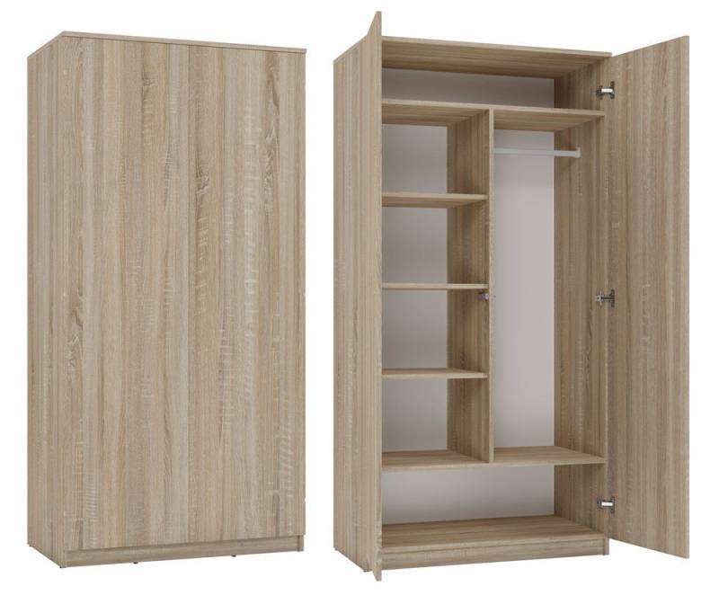 ibonto Kleiderschrank Vielseitiger Hochwertiger Mehrzweckschrank mit TIP-ON-System von ibonto