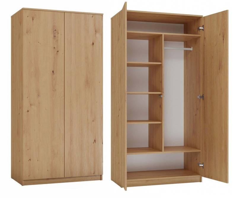 ibonto Kleiderschrank Vielseitiger Hochwertiger Mehrzweckschrank mit TIP-ON-System von ibonto
