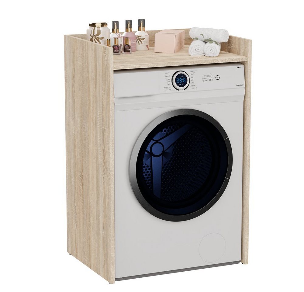 ibonto Waschmaschinenumbauschrank Badezimmer-Waschmaschinenschrank -Platzsparender Überbauschrank von ibonto