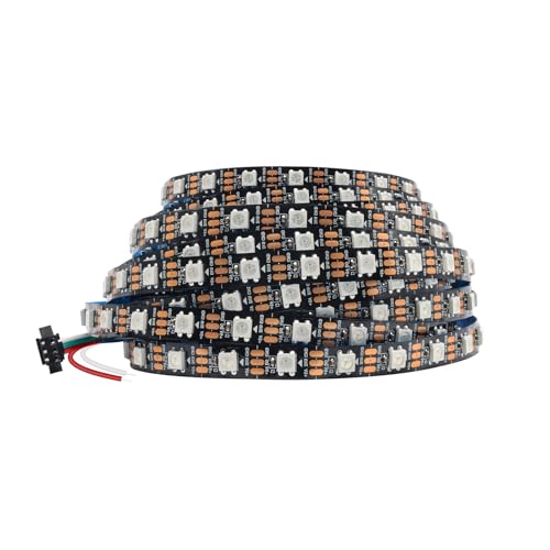 5M WS2812B LED-Streifen 5V 60LEDs/m - 300 Pixel, individuell adressierbare RGB IC 5050SMD LEDs - flexibles schwarzes PCB IP30 - Traumfarbe für DIY-Farbwechselprojekt. 5M WS2812B LED-Streifen 5V 60LEDs/m - 300 Pixel, individuell adressierbare RGB IC 5050SMD LEDs - flexibles schwarzes PCB IP30 - Traumfarbe für DIY-Farbwechselprojekt. von icever