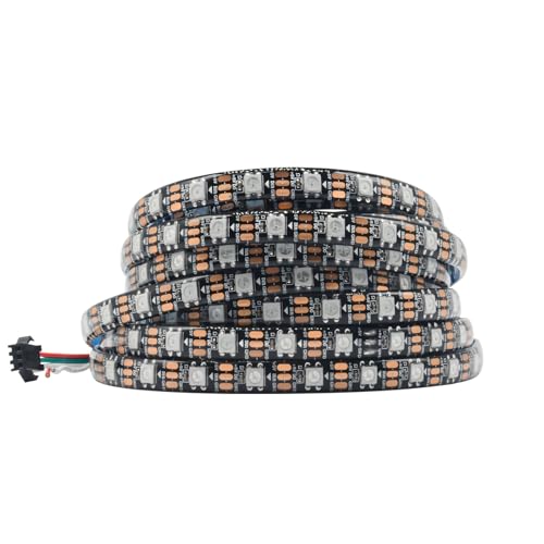 5M WS2812B LED-Streifen 5V 60LEDs/m - 300 Pixel, individuell adressierbare RGB IC 5050SMD LEDs - flexibles schwarzes PCB IP65 - Traumfarbe für DIY-Farbwechselprojekt. 5M WS2812B LED-Streifen 5V 60LEDs/m - 300 Pixel, individuell adressierbare RGB IC 5050SMD LEDs - flexibles schwarzes PCB IP65 - Traumfarbe für DIY-Farbwechselprojekt. von icever
