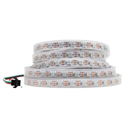 5M WS2812B LED-Streifen 5V 60LEDs/m - 300 Pixel, individuell adressierbare RGB IC 5050SMD LEDs - flexibles weiß PCB IP67 - Traumfarbe für DIY-Farbwechselprojekt. 5M WS2812B LED-Streifen 5V 60LEDs/m - 300 Pixel, individuell adressierbare RGB IC 5050SMD LEDs - flexibles weiß PCB IP67 - Traumfarbe für DIY-Farbwechselprojekt. von icever