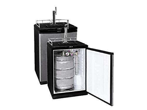 ich-zapfe Fassbierkühlschrank bis zu 50L Fässer (Bierbar) - inkl. Schanksäule Elegant und Kompensatorhahn von ich-zapfe.de