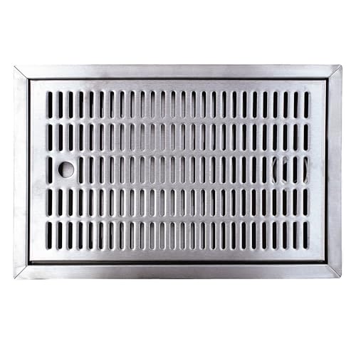ich-zapfe.de Tropfschale für Bars 480x313x27, Hochwertiges Edelstahl Tropfblech für Zapfanlagen und Theken, Perfekte Tropfschale zum Einlassen für Bierkühler und Bierzapfanlagen, Bar Drip Tray Premium von ich-zapfe.de