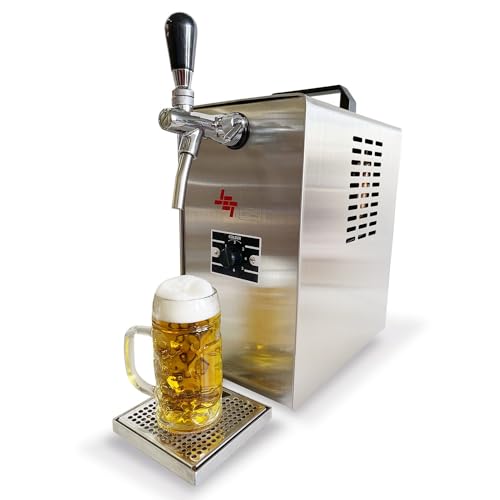 ich-zapfe.de Bier-Zapfanlage gekühlt, Durchlaufkühler für Bier, Jet 30 Bierzapfanlage mit Kühlung, 1-leitig, Bierkühler mit Zapfanlage bis zu 35 Liter/h für den perfekten Biergenuss von ich-zapfe.de