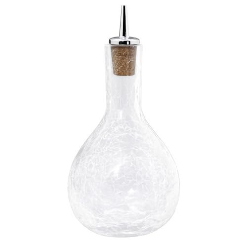 ich-zapfe.de Dash-Bottle, Bitterflasche - Craquelé Glas mit verchromten Ausgiesser von ich-zapfe.de