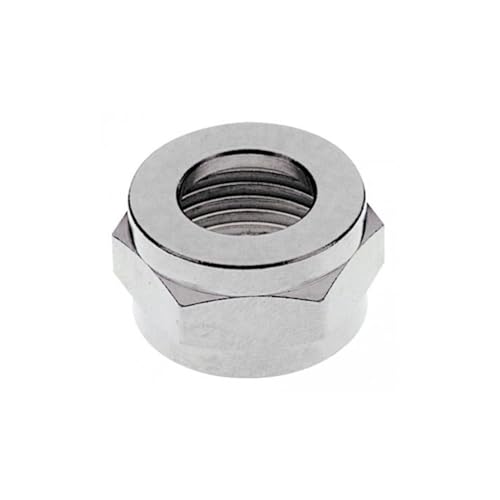 Sechskantmutter 1/2', Messing vernickelt von ich-zapfe