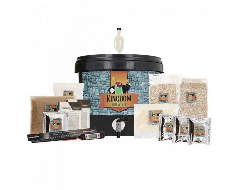 ich-zapfe Bar-Set Kingdom Bierbrauset, Brew Kit - Tripel, Komplette Malzmischung für 5L, Bier von ich-zapfe