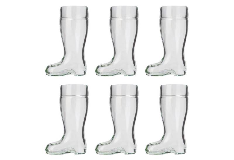 ich-zapfe Bierglas Biergläser, Bierstiefel 6er Set - 1 Liter von ich-zapfe