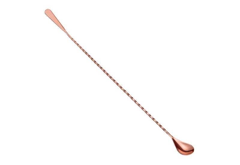 ich-zapfe Cocktail-Set Barlöffel SPATULA mit Spatel Teardrop (45 cm) - Kupferfarbe, Für, Cocktails & Longdrinks von ich-zapfe