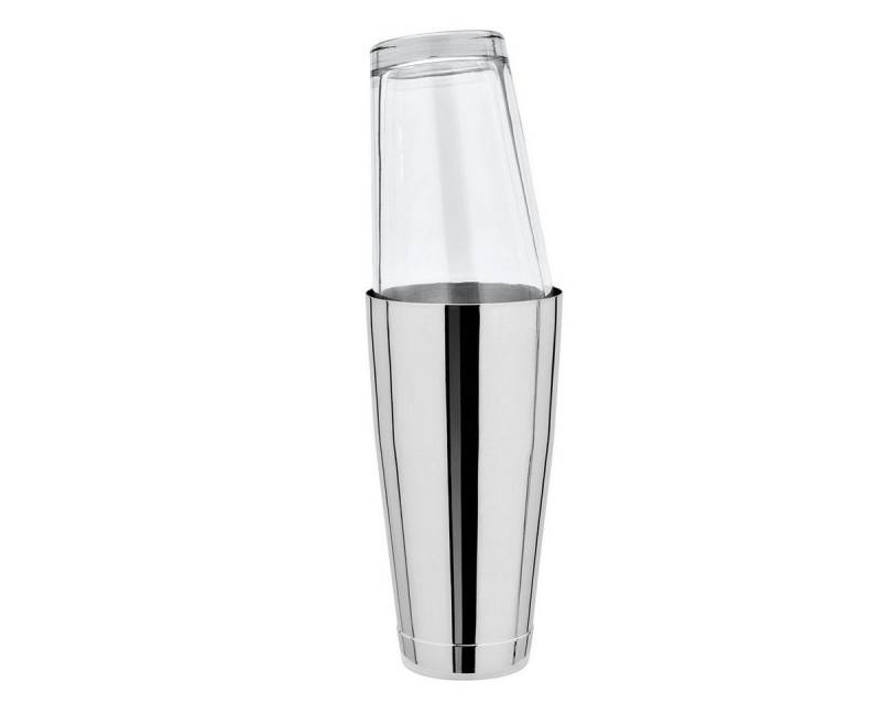 FUCHS Cocktail Shaker Boston Shaker komplett - mit Original Mixing-Glas von FUCHS