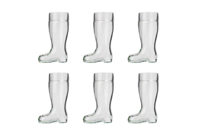 ich-zapfe Geschirr-Set Biergläser, Bierstiefel 6er Set - 0,5 Liter von ich-zapfe