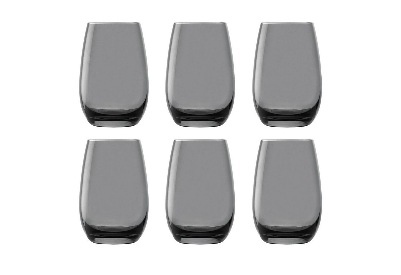 ich-zapfe Glas Farbige Trinkgläser ELEMENTS 6er-Set, Rauchgrau, 335 ml ich-zapfe Glas Farbige Trinkgläser ELEMENTS 6er-Set, Rauchgrau, 335 ml von ich-zapfe