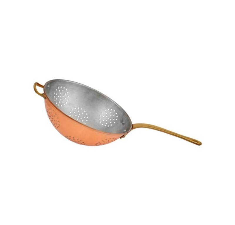 ich-zapfe Küchensieb Sieb, Kupfersieb - mit verzinnter Innenseite enthält einen, Messinggriff, Durchmesser: 17 cm von ich-zapfe