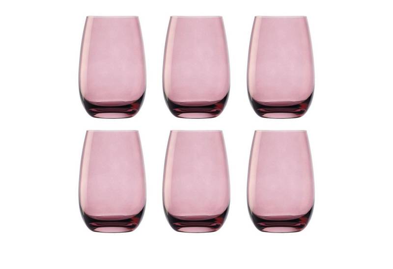 ich-zapfe Glas Farbige Trinkgläser ELEMENTS 6er-Set, Flieder, 335 ml von ich-zapfe