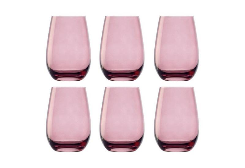 ich-zapfe Glas Farbige Trinkgläser ELEMENTS 6er-Set, Flieder, 465 ml von ich-zapfe