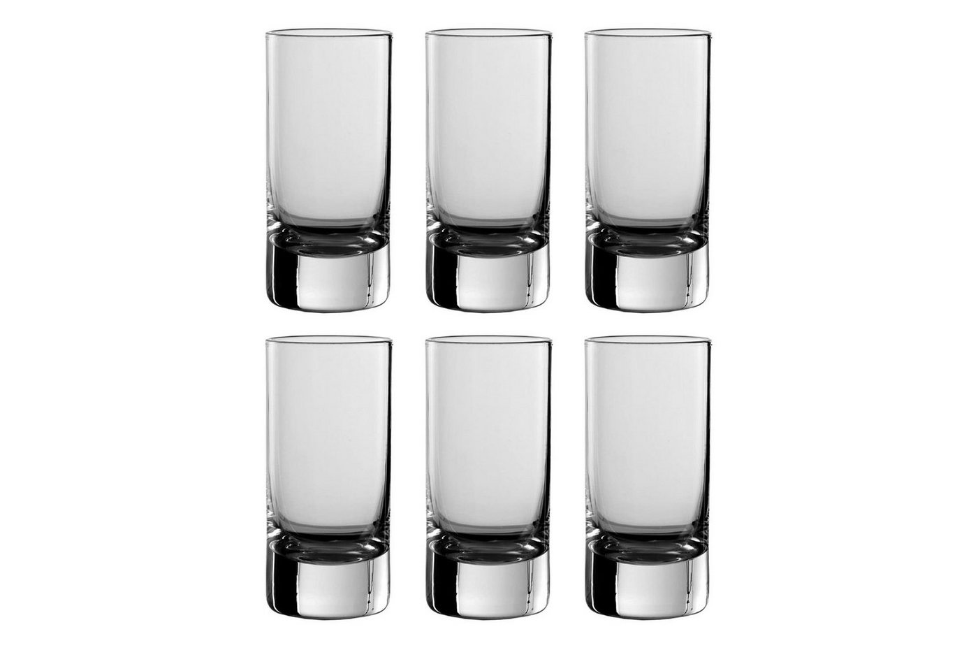 ich-zapfe Schnapsglas Schnapsgläser 6er-Set New York Bar, 55 ml von ich-zapfe