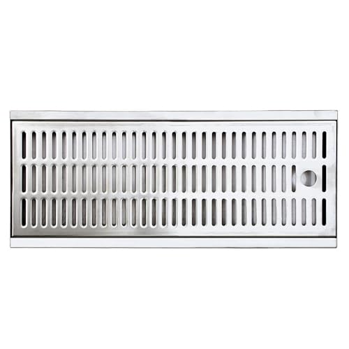 ich-zapfe.de Tropfschale für Bars 700x300x27, Hochwertiges Edelstahl Tropfblech für Zapfanlagen und Theken, Perfekte Tropfschale zum Einlassen für Bierkühler und Bierzapfanlagen, Bar Drip Tray Premium von ich-zapfe.de