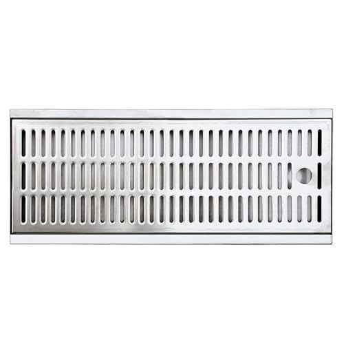 ich-zapfe.de Tropfschale für Bars 300x200x27, Hochwertiges Edelstahl Tropfblech für Zapfanlagen und Theken, Perfekte Tropfschale zum Einlassen für Bierkühler und Bierzapfanlagen, Bar Drip Tray Premium von ich-zapfe.de