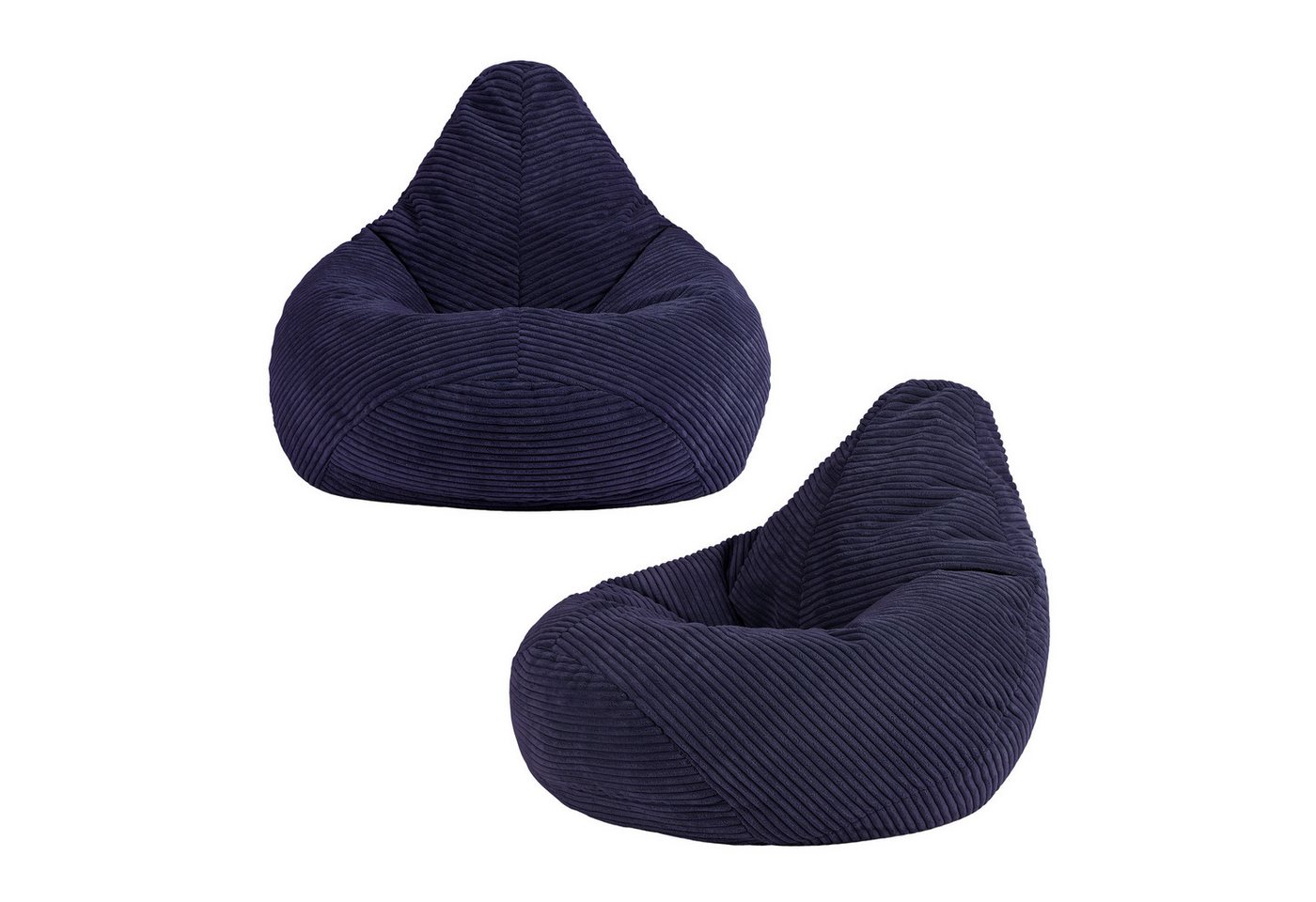 icon Sitzsack 2er Set Sitzsack Sessel aus Cord Flauschig für Kinder „Dalton", 69x59x65cm, Made in Germany, für Kinderzimmer icon Sitzsack 2er Set Sitzsack Sessel aus Cord Flauschig für Kinder „Dalton", 69x59x65cm, Made in Germany, für Kinderzimmer von icon