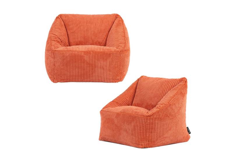 icon Sitzsack Kinder aus Cord Flauschig „Natalia“, 55x44cm, Made in Germany, für Kinderzimmer von icon