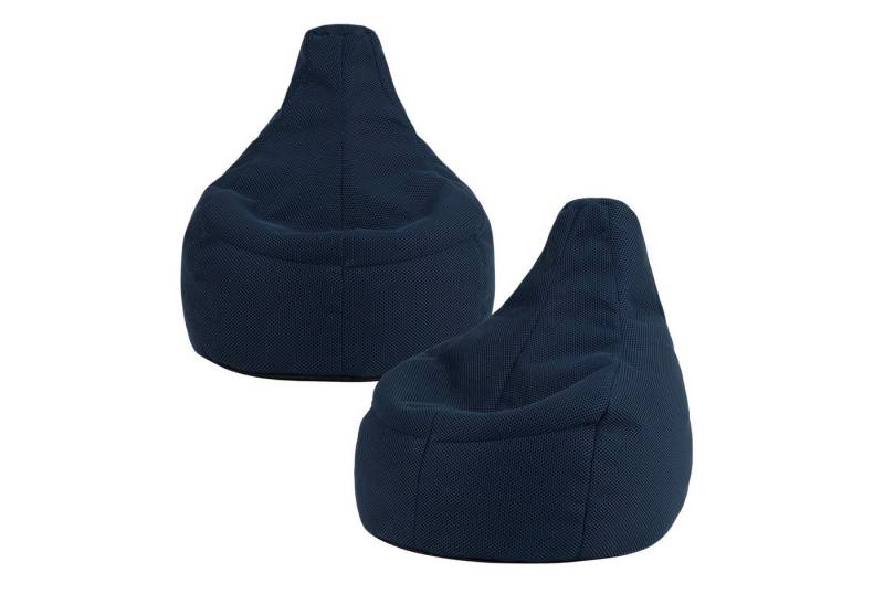 icon Sitzsack Sessel Gaming Stuhl mit Liege aus Techmesh „Dalton“ 2er Set, Sitzsack XXL Gaming Sitzsack, Made in Germany, für Erwachsene & Kinder von icon