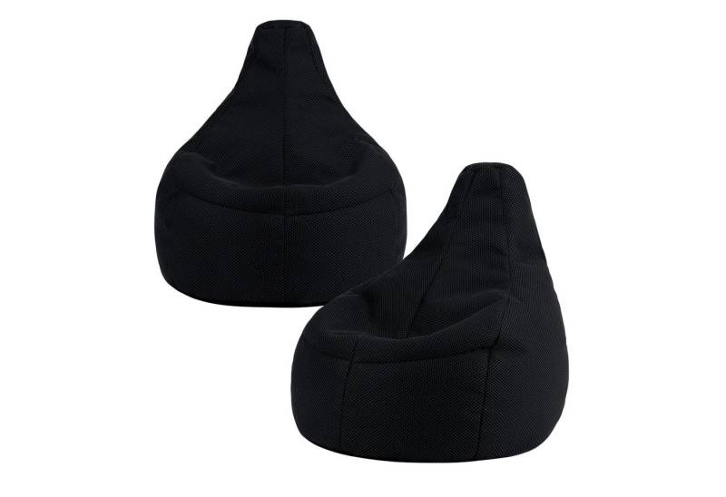 icon Sitzsack Sessel Gaming Stuhl mit Liege aus Techmesh „Dalton“ 2er Set, Sitzsack XXL Gaming Sitzsack, Made in Germany, für Erwachsene & Kinder von icon