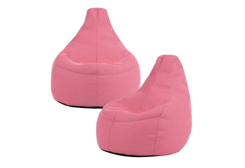 icon Sitzsack Sessel Gaming Stuhl mit Liege aus Techmesh „Dalton“ 2er Set, Sitzsack XXL Gaming Sitzsack, Made in Germany, für Erwachsene & Kinder von icon