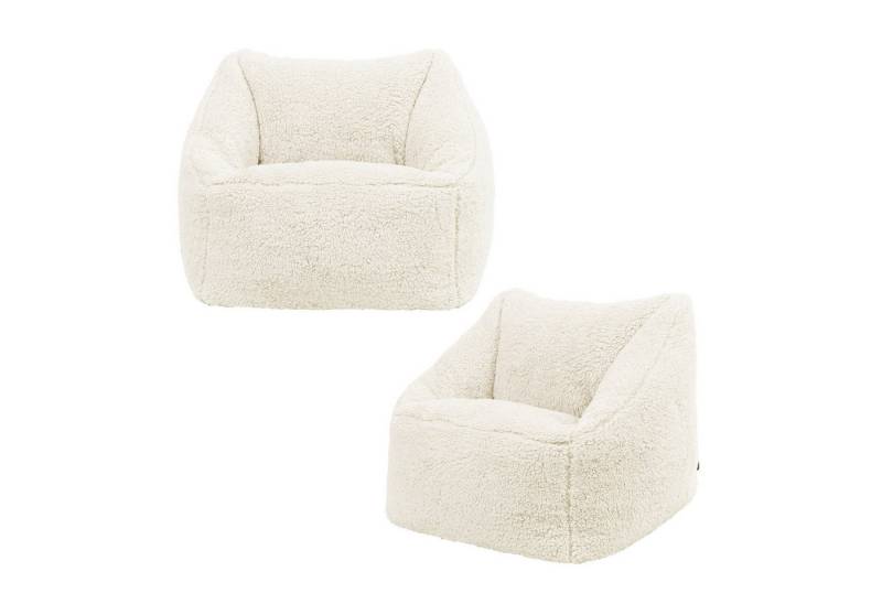 icon Sitzsack Sitzsack Flauschig für Kinder „Teddybär“, 55x44cm, Made in Germany, für Kinderzimmer von icon