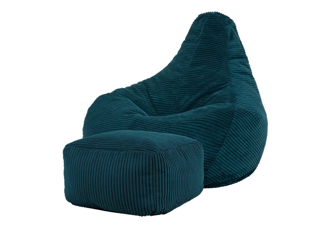 icon Sitzsack Sitzsack-Sessel aus Cord „Dalton“ mit Sitzpouf von icon