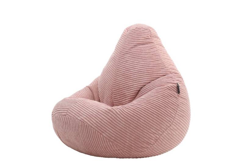 icon Sitzsack Sitzsack Sessel aus Cord Flauschig für Kinder „Dalton", 69x59x65cm, Made in Germany, für Kinderzimmer von icon