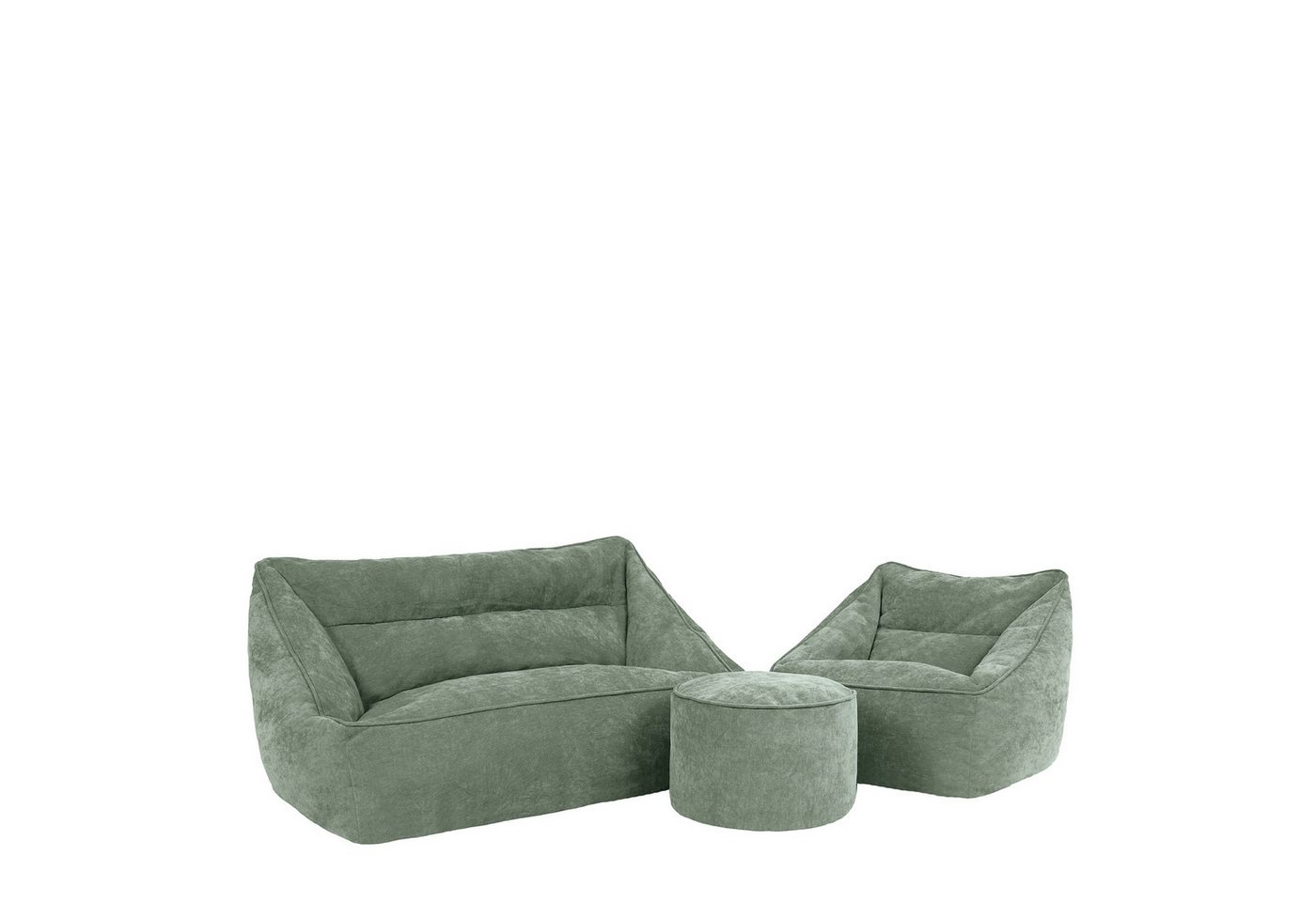 icon Sitzsack Sitzsack Sofa aus Chenille „Cecilia" mit Sitzsack und runder Sitzpouf, Made in Germany, für Erwachsene, XXL Sitzsack icon Sitzsack Sitzsack Sofa aus Chenille „Cecilia" mit Sitzsack und runder Sitzpouf, Made in Germany, für Erwachsene, XXL Sitzsack von icon