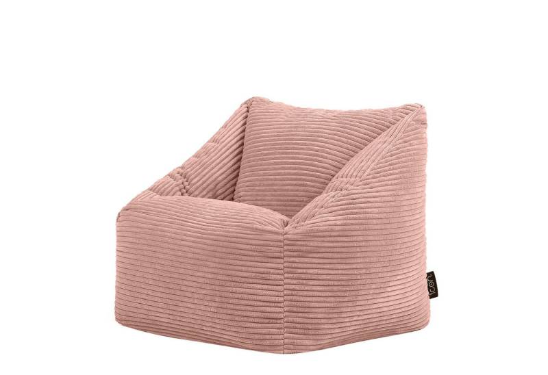 icon Sitzsack Sitzsack für Kinder aus Cord Flauschig „Natalia“, 55x44cm, Made in Germany, für Kinderzimmer von icon