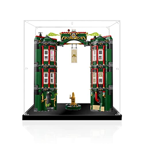 icuanuty Acryl Vitrine für Lego 76403 Harry Potter Zaubereiministerium, Staubdichte Vitrine für Modelle Sammlerstücke, Size:25x25x36cm (Nur Vitrine) von icuanuty