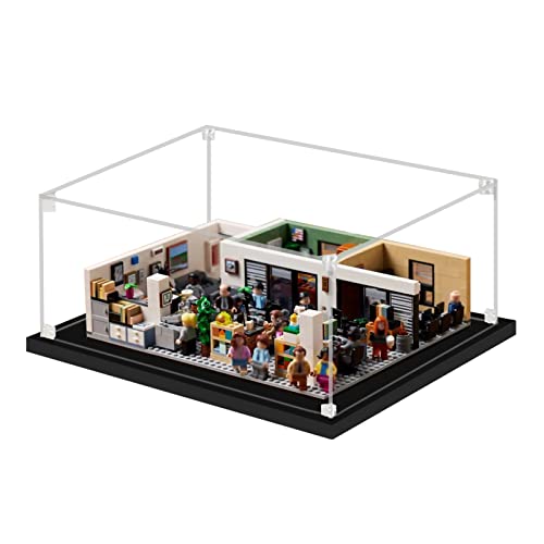 icuanuty Acrylmodell-Display-Box/Display-Vitrine für Sammlerlego-Display-Box Staubschutzhülle mit Sockel zur freien Aufstellung von Spielzeug 35 x 30 x 15 cm-21336 von icuanuty