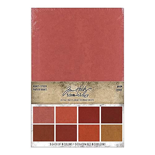 Advantus Idea-ology Tim Holtz Warm Kraft-Stock 24 Bogen 15,24 x 22,86 cm von Tim Holtz