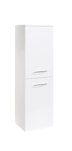 Florida Midischrank 40cm weiß/Hochglanz weiß von idealShopping GmbH