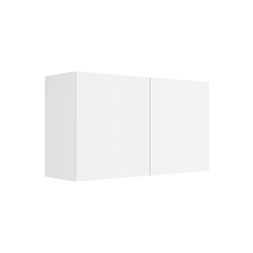 idealShopping GmbH Küchen Hängeschrank Luca O106-0+ in weiß matt 100 cm breit von idealShopping GmbH